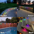 DenicMic Solar Deck Lights Outdoor, 3 Pack Solar Step Lights Waterproof Led Solar Lights for Outdoor Decks, Railing,Stairs, Step, Fence, Yard, and...