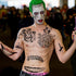 5 Sheets 3D Joker Tattoos Hand Face Halloween Makeup Kit, Smile Face Ghost Clown Damaged Joker Temporary Tattoo For Men Women Adults, Scary Prison...