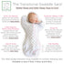 SwaddleDesigns Transitional Swaddle Sack, Arms Up Half-Length Sleeves & Mitten Cuffs, Swaddle for Newborn Transition to Baby Sleep Sack Wearable B...