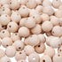 Kissitty 100Pcs 3/4" Diameter (20mm) Natural Unfinished Large Wood Beads Original Color Wooden Ball Spacer Loose Beads 18mm Thick for DIY Craft Je...