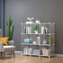 HOMIDEC Wire Cube Storage, Storage Shelves 9 Cube Bookshelf Bookcase Closet Organizer and Storage, Wire Storage Shelves Multi-Use DIY Storage Cube...