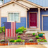 American Garden Flag USA Garden Flag Yard American Flag Thick Weatherproof Burlap US Stars and Stripes Patriotic US Garden Flag Decor for Outdoor ...