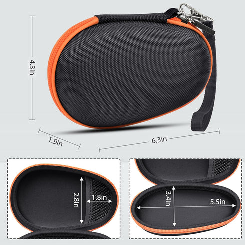 Travel Case Replacement Compatible with JBL Clip 5/ Clip 4 Bluetooth Speaker, Ultra-Portable Speakers Protective Storage Bag Fits for Charger & US...