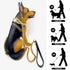 Chain Dog Leash Metal Chew Proof 12MM Pet Leash Chain with Leather Padded Handle for Large Medium Small Dogs(Total Length of 3ft)...