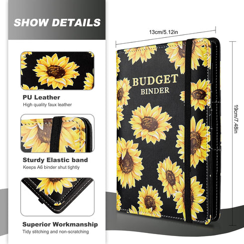 Onlyesh Budget Binder, Budget Binder with Zipper Envelopes, Cash Envelopes for Budgeting, Money Organizer for Cash, 28Pcs Budget Binder with Cash ...