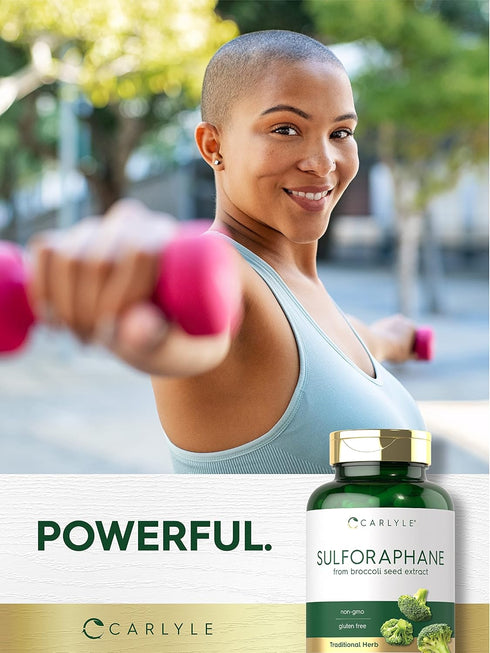 Carlyle Sulforaphane | from Broccoli Seed Extract | 180 Capsules | Traditional Herbal Supplement | Non-GMO and Gluten Free Formula...