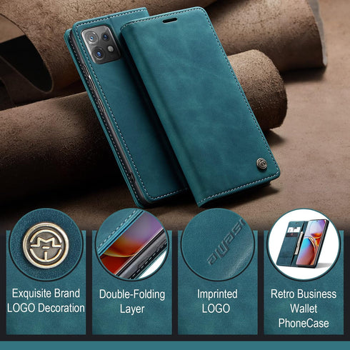 Kowauri for Moto Edge Plus 2023 Case/Moto X40 Case/Moto X40 Pro Case,Leather Wallet Case Classic Design with Card Slot and Magnetic Closure Flip F...