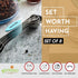 Spring Chef Stainless Steel Magnetic Measuring Spoons Set of 8 with Leveler, Nesting Metal Teaspoon & Tablespoon Measuring Spoons, Fits in Spice J...