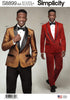 Simplicity Sewing Pattern S8899 AA Men's Tuxedo Jackets, Pants and Bow Tie, Size 34-42...