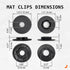 Click&Fit 5pcs Car Mat Clips, Strong fixation for Chevy Buick GM Opel Audi & many brands – Round Plastic Floor Fastener replases 13142011 13142012...