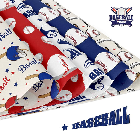 Baseball Theme Scrapbook Paper 12 Inches Double-Sided Pattern Material Decorative Craft Cardstock Paper Folded Flat for Card Making Junk Journal P...