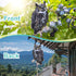 Bird Scarers for Garden, 2Pack Fake Owls to Keep Birds Away Bird Reflective Devices Double Sided Bird Reflectors to Keep Birds Away from Garden Pa...