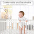 Sweet Jojo Designs Red and White Baby Boy Fitted Mini Portable Crib Sheet for Baseball Patch Sports Collection - for Mini Crib or Pack and Play ON...