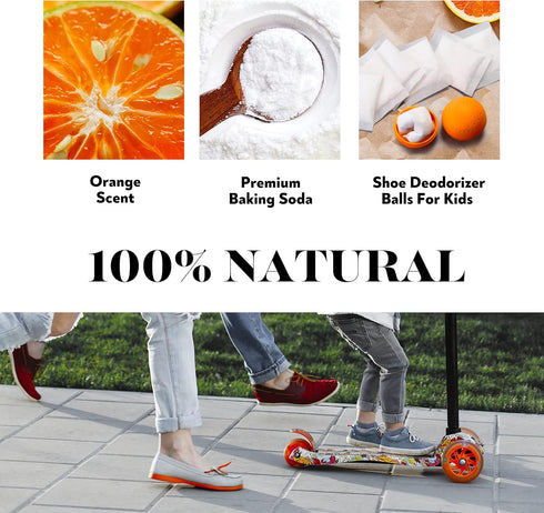 12 Pack Baking Soda Deodorizers, 6 Deodorizer Balls + 6 Refills, Odor Eliminator for Shoes Closets Bathroom Pets, Air Freshener for Home, Up to 24...