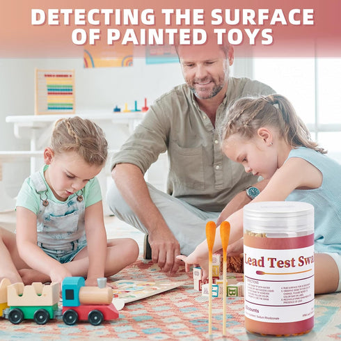 Lead Test Kit Swabs - BIHYM Lead Paint Test Kit, Lead Check Swab for Home Use All Painted Surfaces, Dishes, Metal, Wood, Toys, Test Results in 30 ...