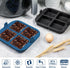 Webake Silicone Air Fryer Brownie Pan for Baking, Nonstick 2.6" Square Silicone Mold for S'mores, Cake Puck, Muffin, 4-Cavity Set of 2...