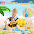 Beach Toys Sand Toys for Kids, Sand Castle Toys for Beach with Dump Truck, Sand Castle Bucket, Sand Molds, Shovel and Rake, Sandbox Toys for Toddl...