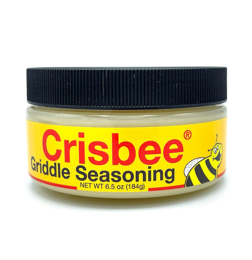 Crisbee® Griddle Seasoning - 6.5oz - 2-in-1 Seasoning for Blackstone Griddle, Cast Iron and Carbon Steel Cookware - Family Made in USA...