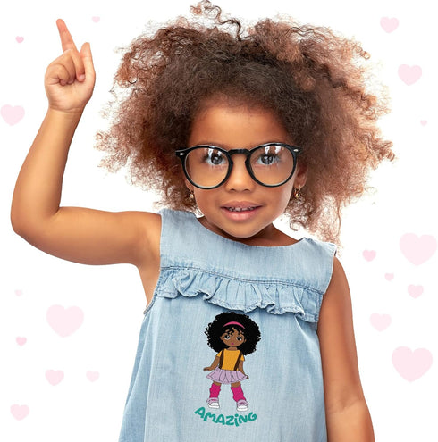 12 Pcs Black Girl Iron on Patches T Shirt Iron on Transfer Decals Clothing Stickers for DIY Women Girl Coat Backpack Jackets Decoration(Classic St...