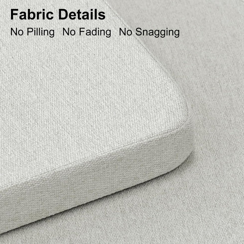 Shinnwa Kitchen Chair Cushions, Non-Slip Dining Chair Cushions with Ties and Machine Washable Cover, 17 x 16.5 x 2in, Off White...
