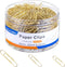 Paper Clips, 500 PCS Paper Clips Assorted Sizes, Gold Paper Clip, Small, Medium and Large Paper Clips...