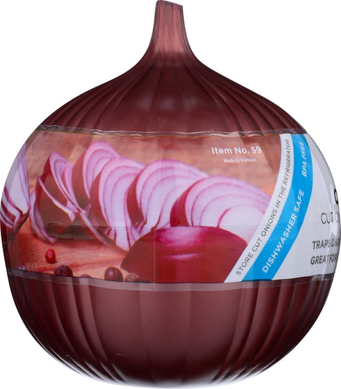 Hutzler Red Onion Saver Storage Container - Cut Onions Stay Fresh Longer...