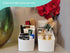 2-Piece Set Plastic Desk Organizer With 8 Slots,Minimalist Multi-purpose Storage for Small Items,White Matte Surface...