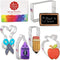 Ann Clark Cookie Cutters Back to School and Teacher Appreciation Cookie Cutters 5-Pc. Set Made in USA, Apple, Pencil, Crayon, Scissors, Paper...