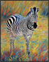 Posterizer 1 pcs- Zebra standing between flowers-Art for Animal Lovers-Floral Botanical Art- Gift for Men Women Teens-decor for Bedroom, Office, ...
