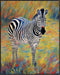 Posterizer 1 pcs- Zebra standing between flowers-Art for Animal Lovers-Floral Botanical Art- Gift for Men Women Teens-decor for Bedroom, Office, ...
