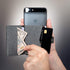 Cell Phone Card Holder Stick on Wallet Phone Pocket for iPhone, Android and All Smartphones (Black and Grey)......