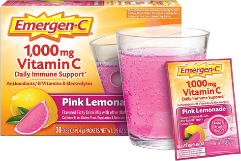 Emergen-C 1000mg Vitamin C Powder, with Antioxidants, B Vitamins and Electrolytes, Immunity Supplements for Immune Support, Caffeine Free Fizzy Dr...