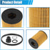 X AUTOHAUX 4 Pcs Engine Oil Filter Replacement 26350-2S000 Oil Fuel Filter for Hyundai Elantra Limited SE SEL 2.0L L4 - Gas 2021 2022...