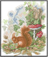 Rosyfoxes Cross Stitch Kits Stamped Full Range of Embroidery Starter Kits for Beginners DIY 14CT 2 Strands - The Little Squirrel Foraging(Printed)...