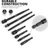 NEIKO 00254A Impact Socket Adapter and Magnetic Bit Holder, 7-Piece Set, 1/4" Hex Shank with 1/4, 3/8, 1/2-Inch Drive, Socket Adapter Extension Se...