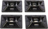 GTSE 100 Pack Black Zip Tie Mounts, 1" Adhesive Mounting Squares, Cable Tie Mount, Zip Tie Anchor for Wire Bundles, UV Resistant Tie Wrap Bases...