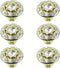 Geesatis 6 Pcs Crystal Cabinet Knobs Elegant Diamond Handles Knobs for Home Improvement Closet Drawer Cupboard Door Handles Accessories, with Moun...