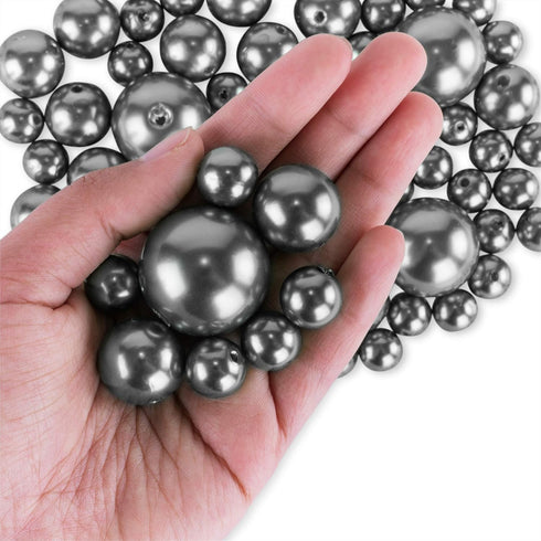 Super Z Outlet Elegant Glossy Polished Pearl Beads for Vase Fillers, DIY Jewelry Necklaces, Table Scatter, Wedding, Birthday Party Home Decoration...