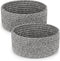 ABenkle 2 Pack Small Baskets, Cotton Rope Woven Basket, Cute Mini Tiny Storage Baskets, Decorative Boho Basket for Nursery Living Room Bedroom Mon...