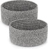 ABenkle 2 Pack Small Baskets, Cotton Rope Woven Basket, Cute Mini Tiny Storage Baskets, Decorative Boho Basket for Nursery Living Room Bedroom Mon...