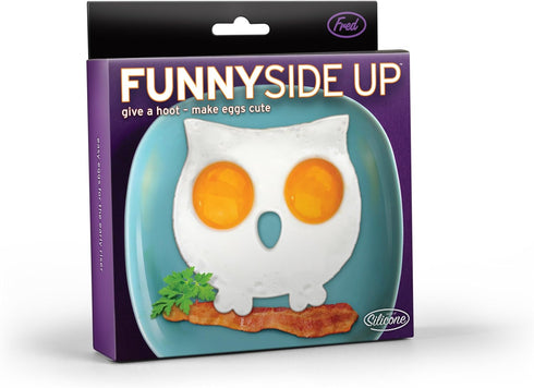 Genuine Fred FUNNY SIDE UP Silicone Egg Mold, Owl, FUNOWL...