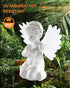 Solar Praying Cherub Angel Light with Fibre Optic Wings - 7.1'' Sympathy Remembrance Memorial Gift for Grave Ornaments Garden Decor (Kneeling Ange...
