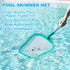 Pool Skimmer - Pool Net with Pole, Pool Skimmer Net with Solid Plastic Frame, Skimmer Net with Fine Mesh Net, Hot Tub Skimmer Net...