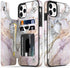 LETO for iPhone 11 Pro Max Case,Leather Wallet Case Flip Folio Cover with Fashionable Designs for Girls Women,Card Slots Kickstand,Protective Phon...