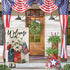 4th of July Floral Garden Flag 12x18 Vertical Double Sided Patriotic Mason Jar Flowers Red Blue Memorial Day Independence Day Holiday Outside Deco...
