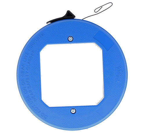 IDEAL Electrical 31-012 Blued Steel Fish Tape – 25 ft. Blued Steel Fish Tape w/ Formed Hook & Thumb-Winder Case, 1600 lb. Strength...