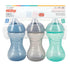 Nuby Clik-It Soft Spout No-Spill Easy Grip Sippy Cup - (3-Pack) 10 Oz - 6+ Months - Neutral...