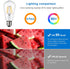 HESSION Vintage LED Edison Bulb, Medium E26 Led Bulbs 40W Equivalent, 6-Pack Dimmable Light Bulbs, High Brightness 400LM Warm White 2700K, ST58 An...