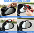 LivTee Blind Spot Mirror with Side Mirror Rain Guard, HD Glass Frameless Convex, Carbon Fiber 2-in-1 Side Mirror Covers Kit with Wide Angle Adjust...