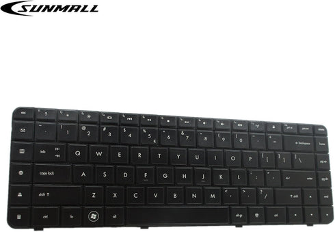 Replacement Keyboard with Ribbon Cable Compatible with HP Compaq Presario CQ62 G62 G56 CQ56 Series Compatible with Part Number 595199-001 613386-0...